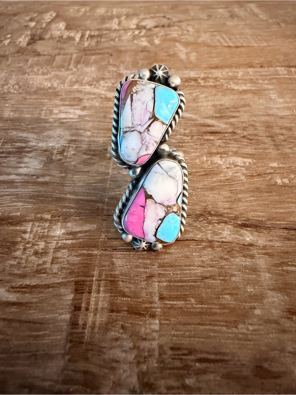 Eugene Belone Cotton Candy Statement Ring